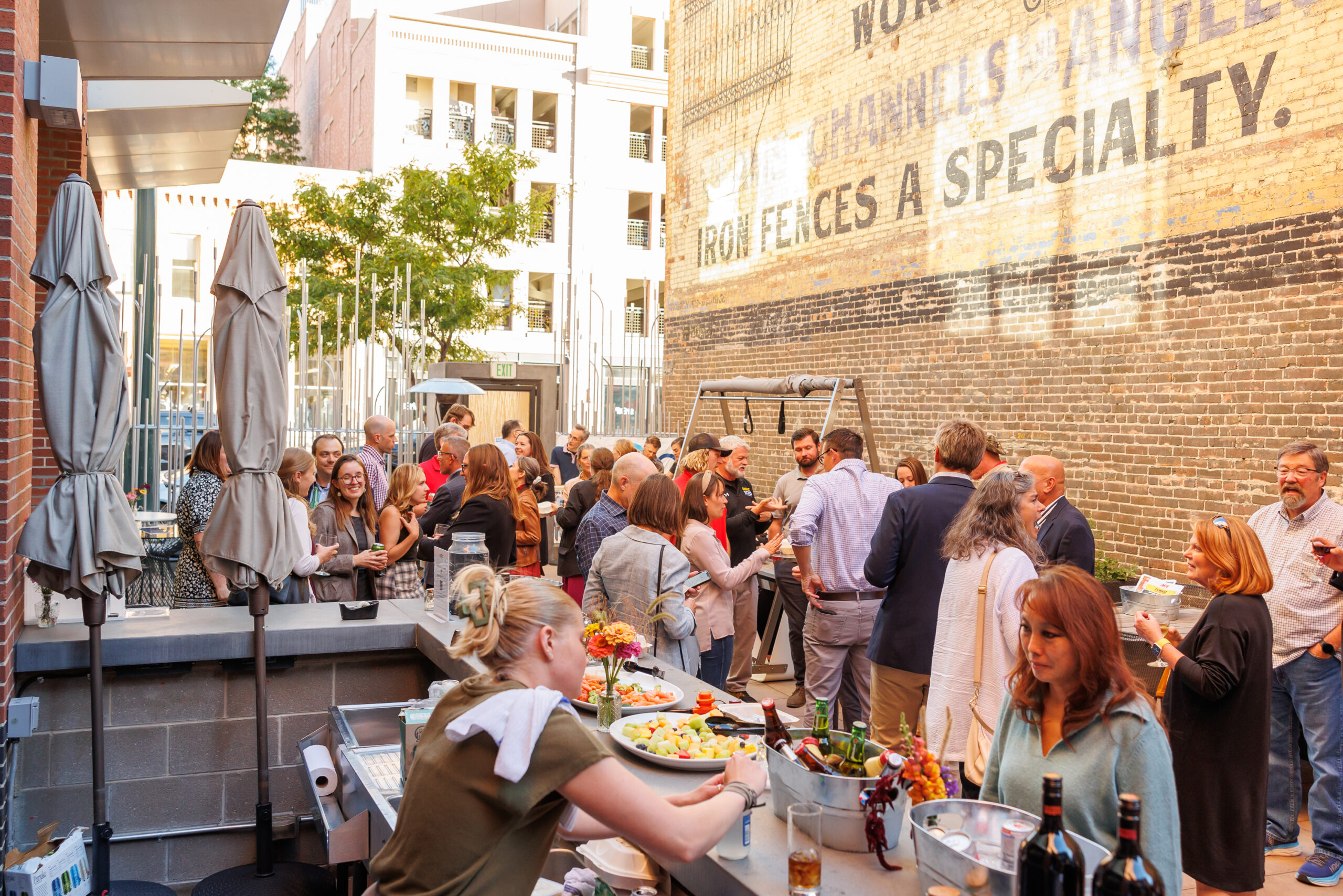 Photo of crowd at Clean Air Happy Hour 2024